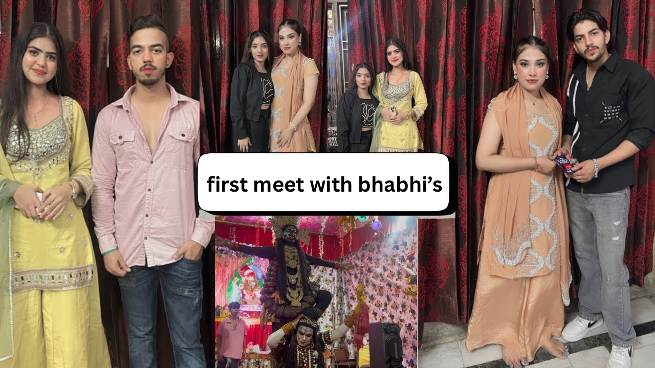 Get Together with New Bhabi ‘s😍🥳 bappa se sb aye milne❤️familyfunction@Vloggerishaa #trending #2025 