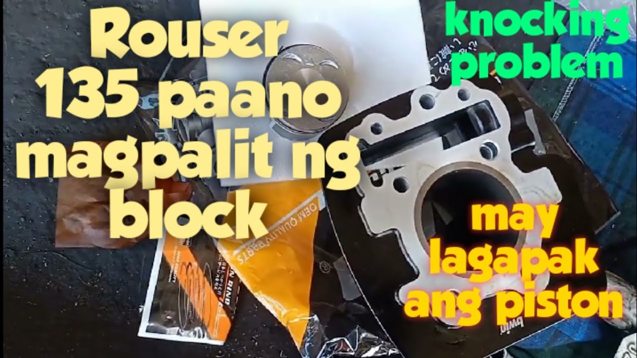 rouser 135 top overhaul / paano magpalit ng piston ring at valve seal