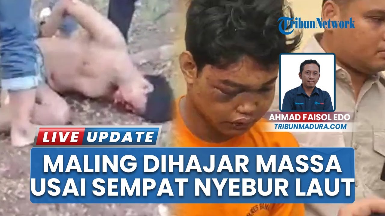 Pemuda di Bangkalan Dimassa Usai Kepergok Curi Motor, Akui Beraksi di Enam Lokasi Termasuk Surabaya