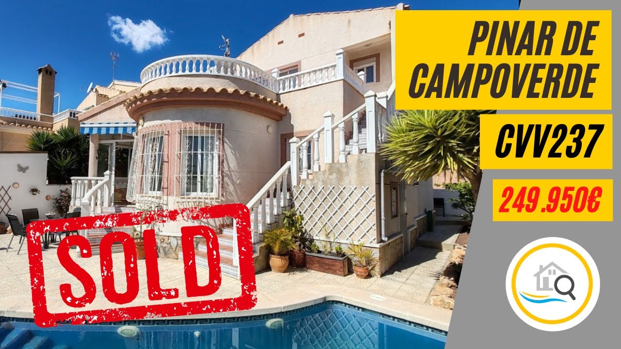 CVV237 Detached 3 beds 2 baths with pool for sale Pinar de Campoverde, Costa Blanca, Alicante, Spain