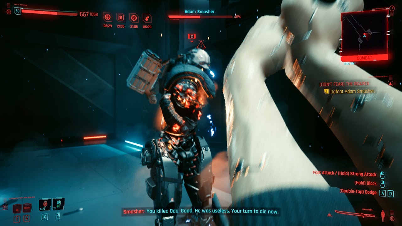 Cyberpunk 2077 - Solo Adam Smasher on Very Hard with No Damage