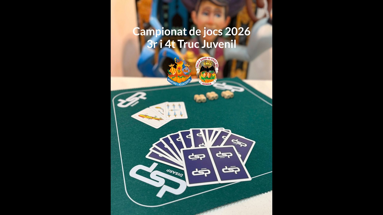 Campionat de jocs 2026 - 3r i 4t Truc Juvenil - Falla Màrtirs - Falla Barri Crist Rei