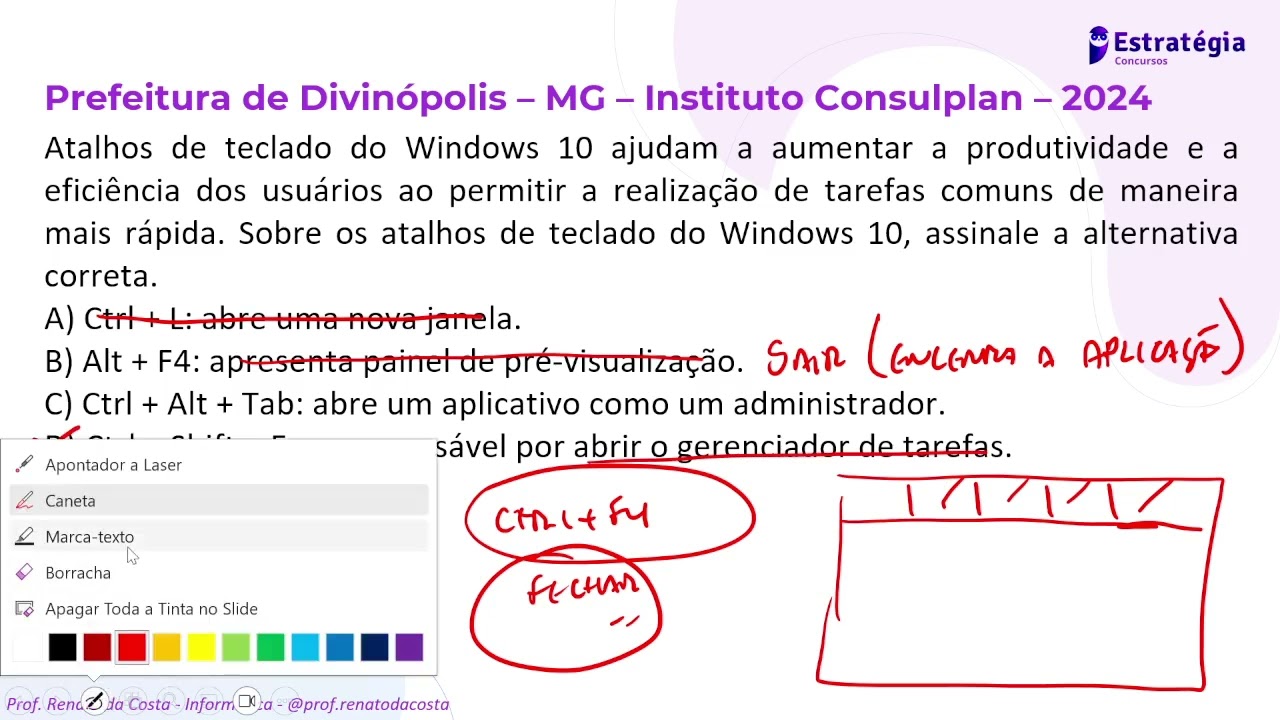 Questões de Informática do Instituto Consulplan - Revisão de Véspera do TJ RO 2025