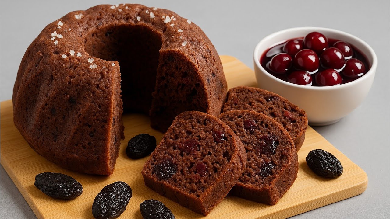 The Best Vegan Chocolate Cherry Cake – No Eggs, No Milk, Yet Incredibly Fluffy! 