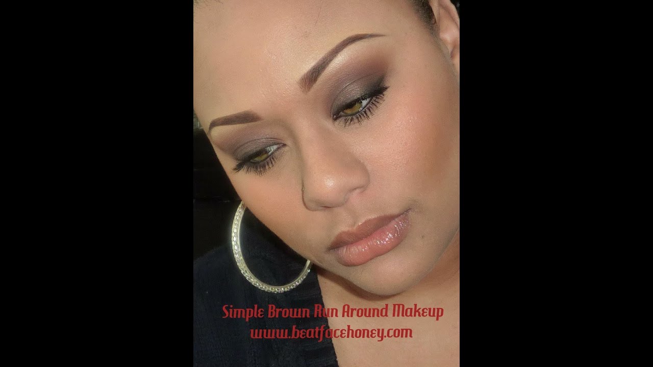 Simple Brown Run Around Makeup