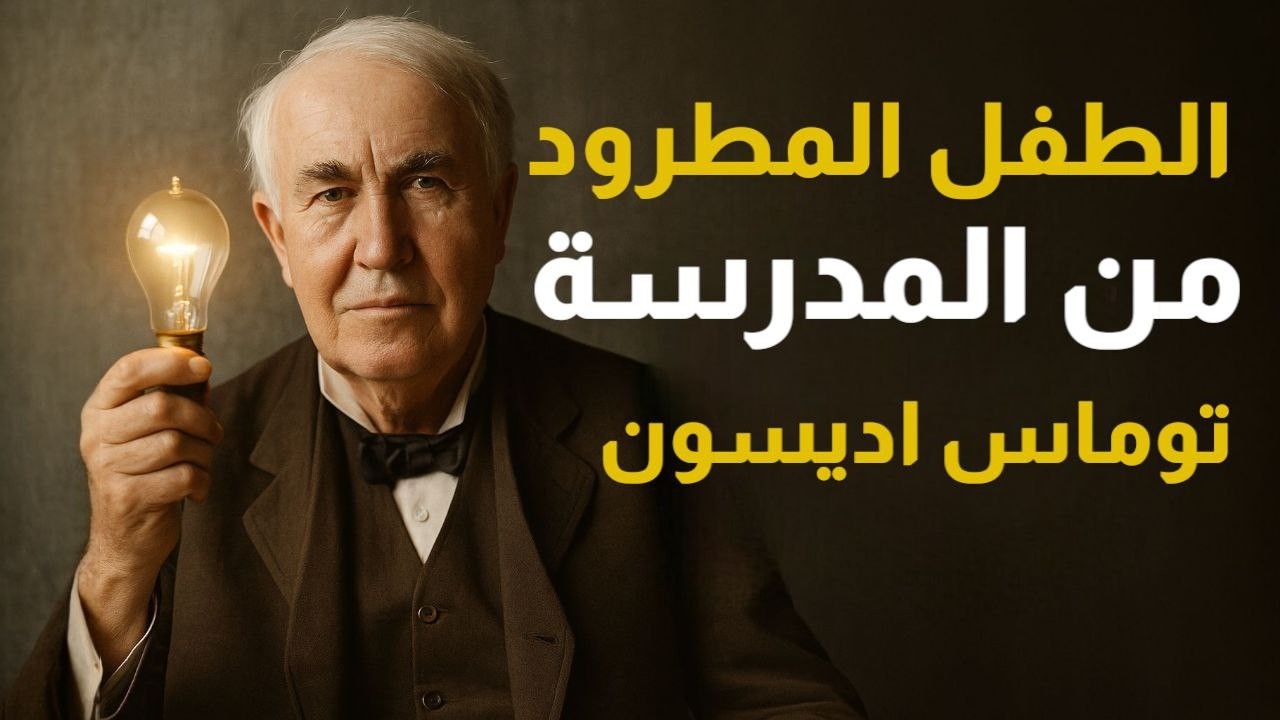 الطفل المطرود من المدرسة... وصار أعظم مخترع (قصة توماس اديسون مخترع المصباح)