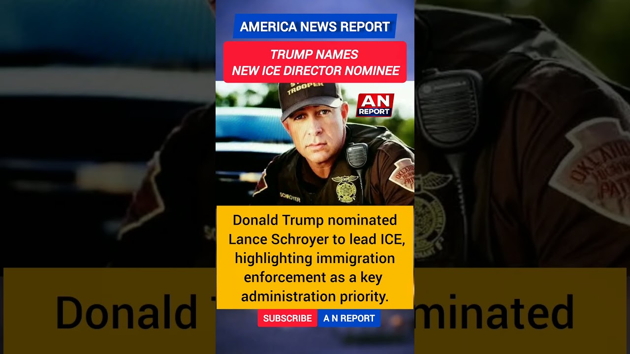 Who Is Trump's New ICE Chief? | Meet Lance Schroyer | A N REPORT