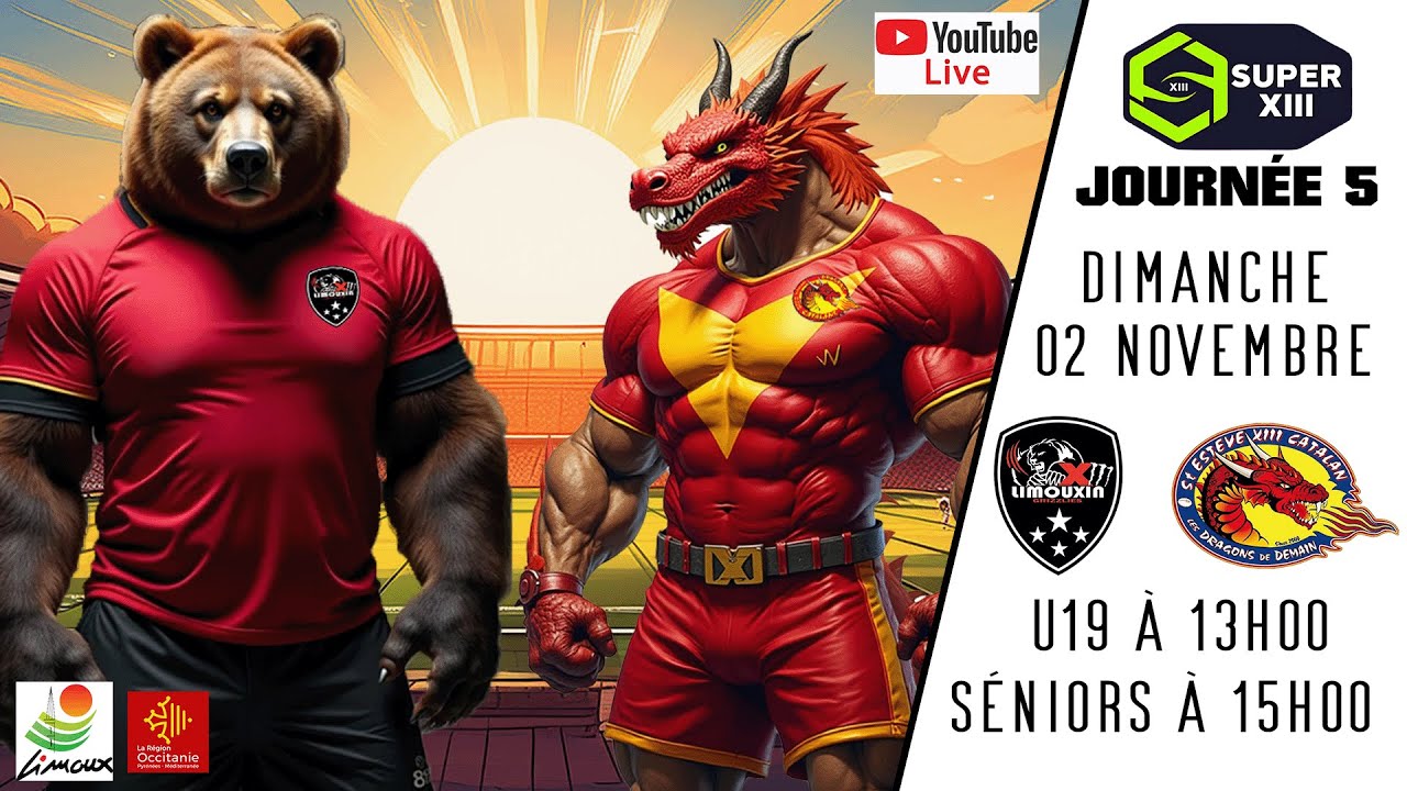 Super XIII - J05 - XIII LIMOUXIN vs SAINT-ESTEVE XIII CATALAN