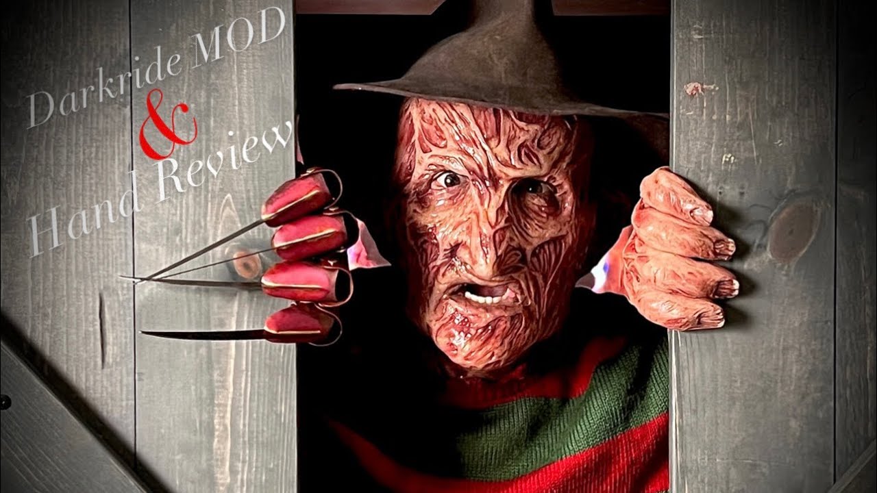 Darkride MOD Freddy Silicone Mask & Left Hand Unboxing Review.