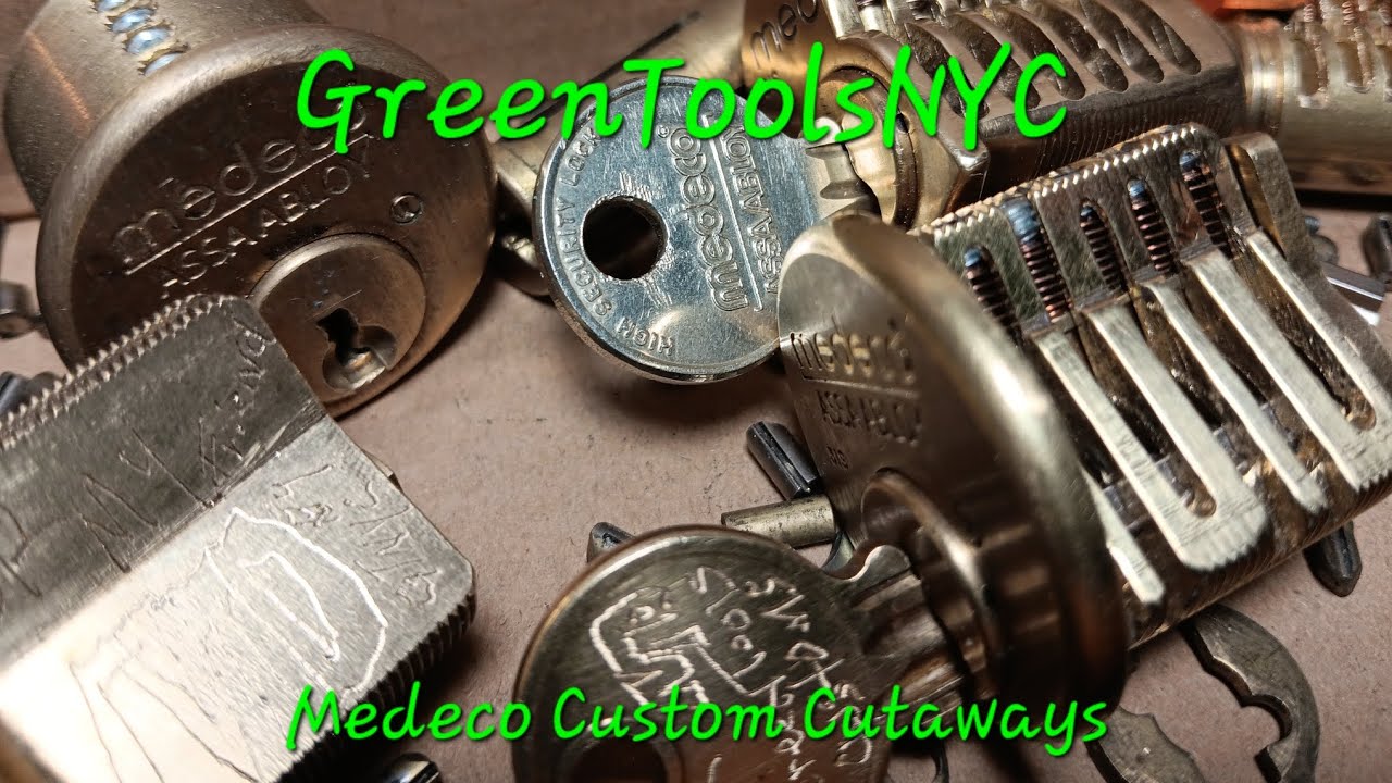 Custom Medeco Cutaway Locks! Personalized! #Custom #diy #fun #skill #medeco #lock @GreenToolsNYC#nyc