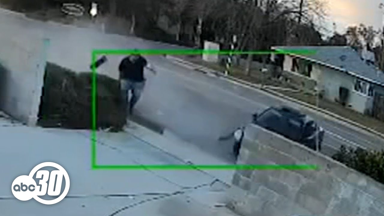 Man almost hit by out-of-control car while checking his mail in Fresno