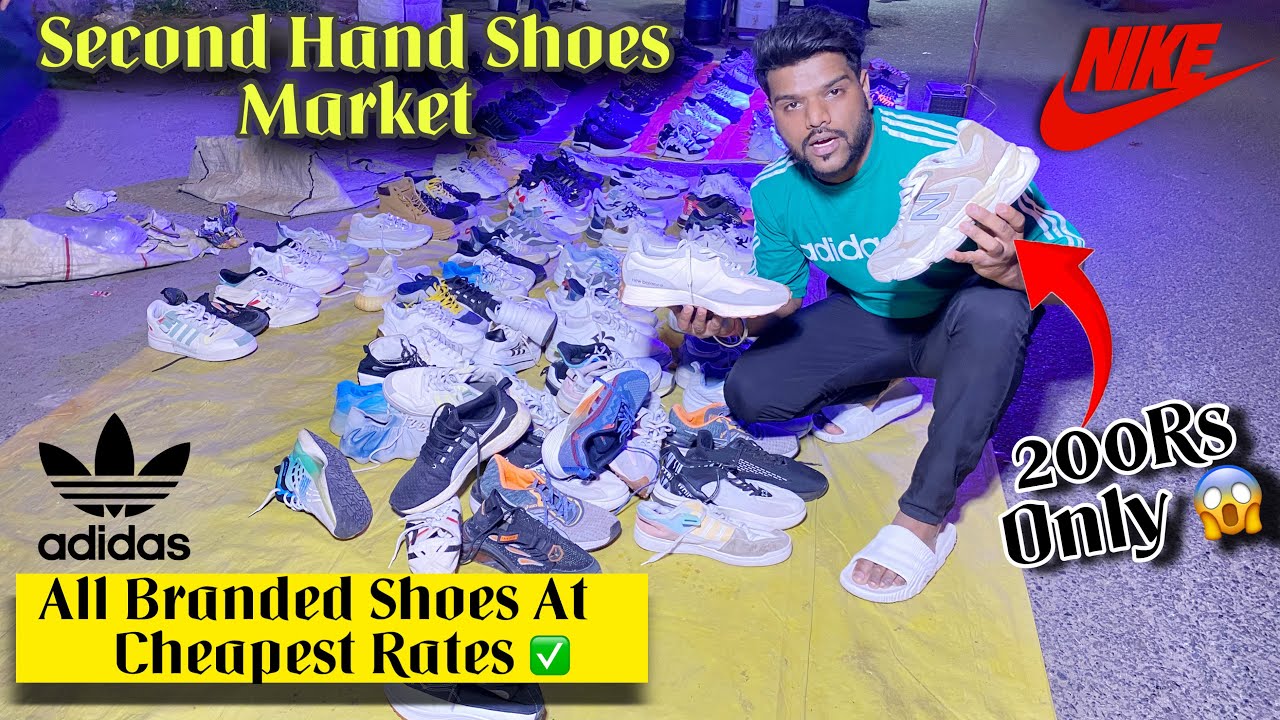 Cheapest Shoe Market In Delhi 😱 || Second-Hand Shoe Market In Delhi || Biggest Sale || Branded Sh...