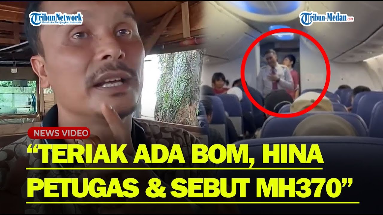 [FULL] PENGAKUAN Penumpang Pesawat Soal Video Viral Pria Ngamuk Teriak Ada Bom