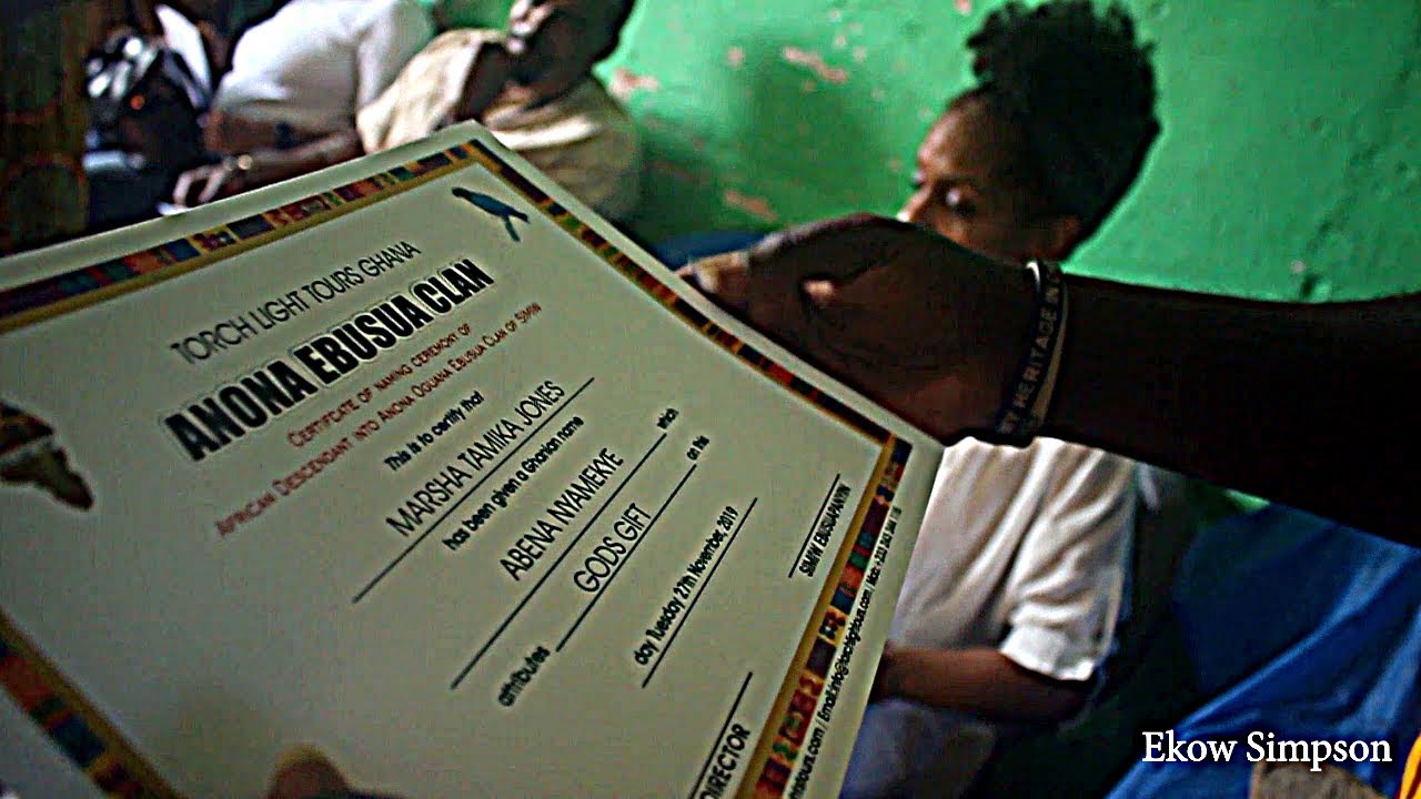 African Americans Acquire Ghanaian Names | Traditional Naming Ceremony