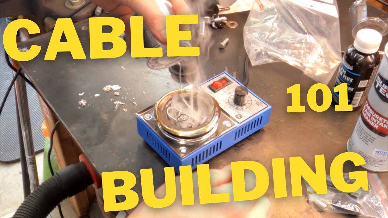 Building CUSTOM CABLES for the Virago CAFE RACER Project - Yamaha Virago Build Ep9