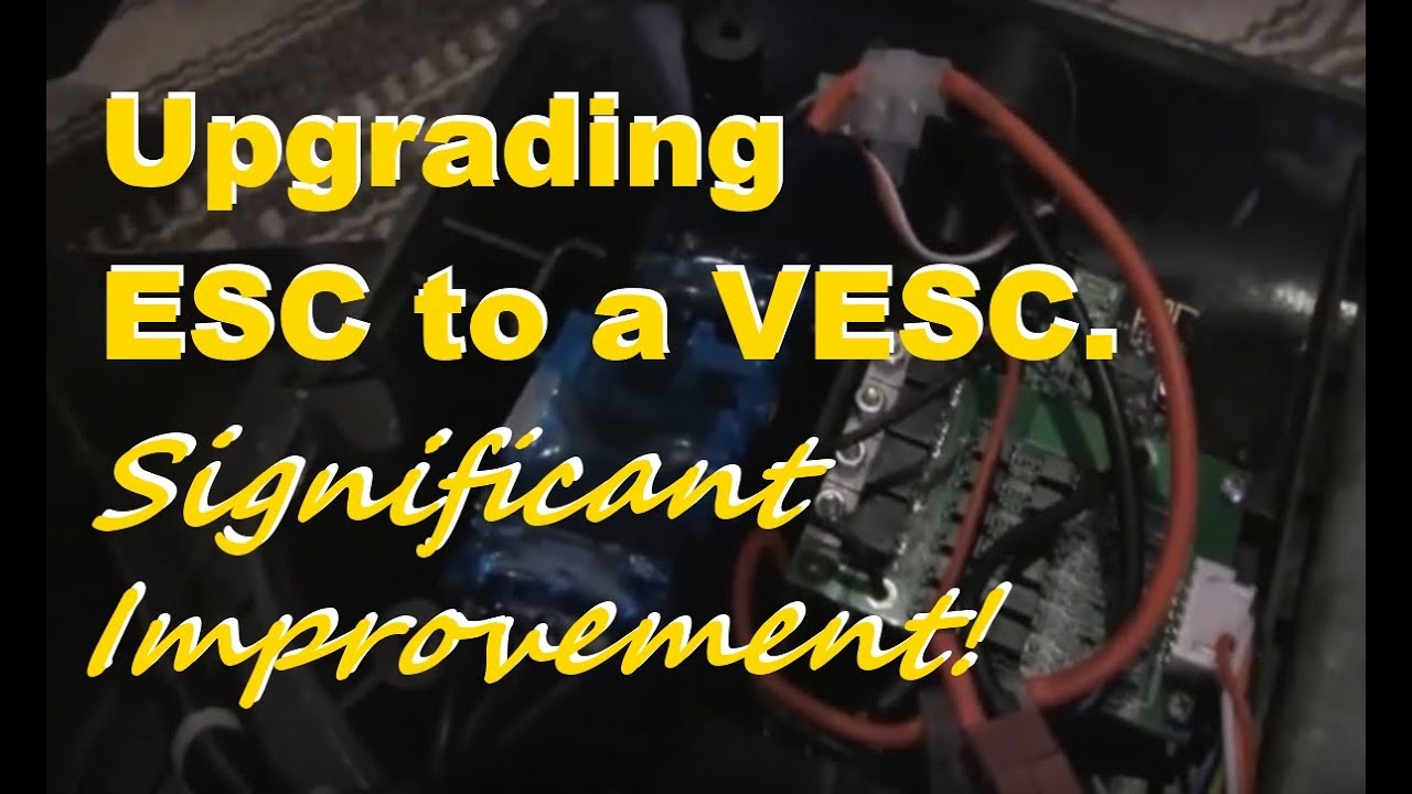 Upgrading ESC to VESC. Results in Significantly Improved Chinese Clone Electric Skateboard!
