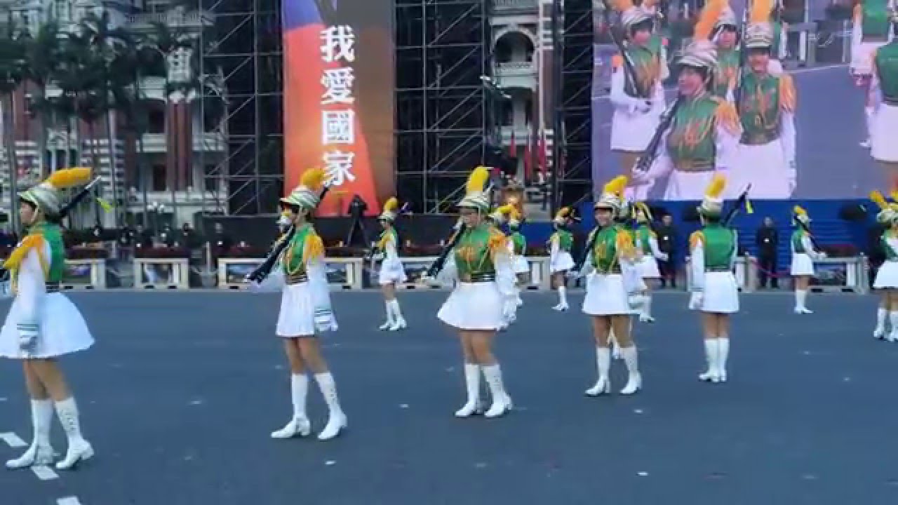 北一女樂儀旗隊105年元旦升旗典禮演出