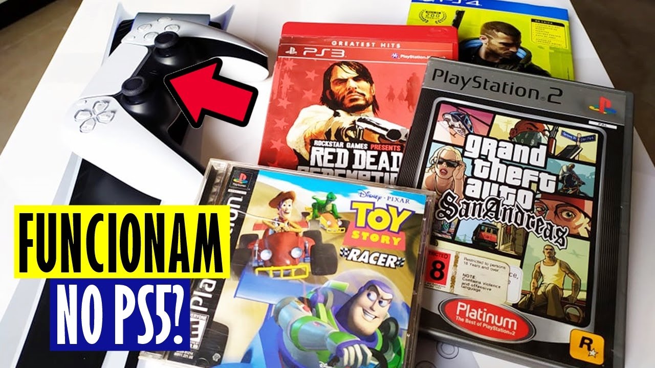 JOGOS DE PS1, PS2, PS3 e PS4 RODAM NO PS5? (Testando a Retrocompatibilidade)