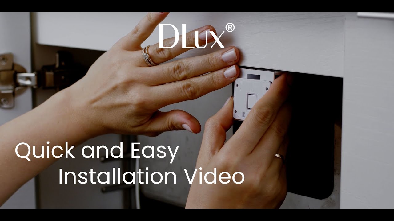DLux Magnetic Cabinet Locks for Babies - How to Install Product in your Kitchen Instructional Video