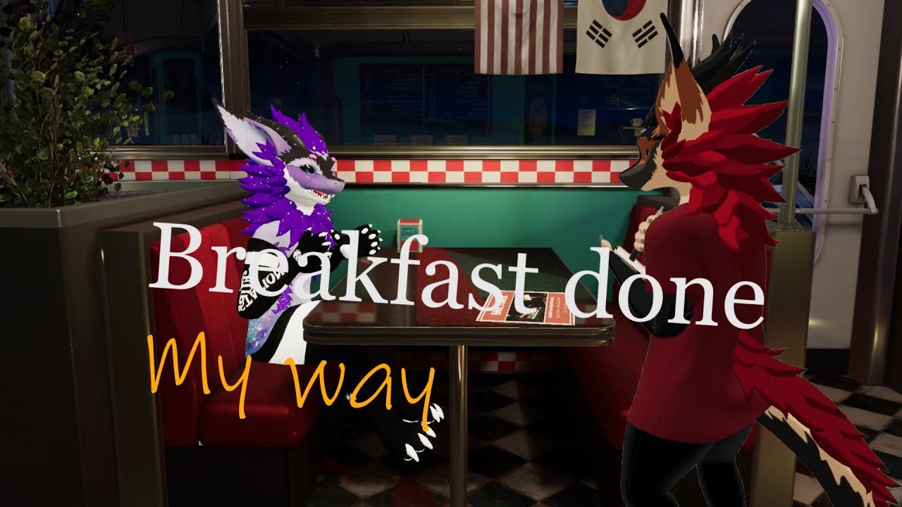 Breakfast done my way #furry #nardoragon #vrchat #memes