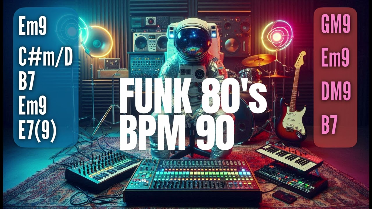 Backing Track FUNK 80's BPM 90