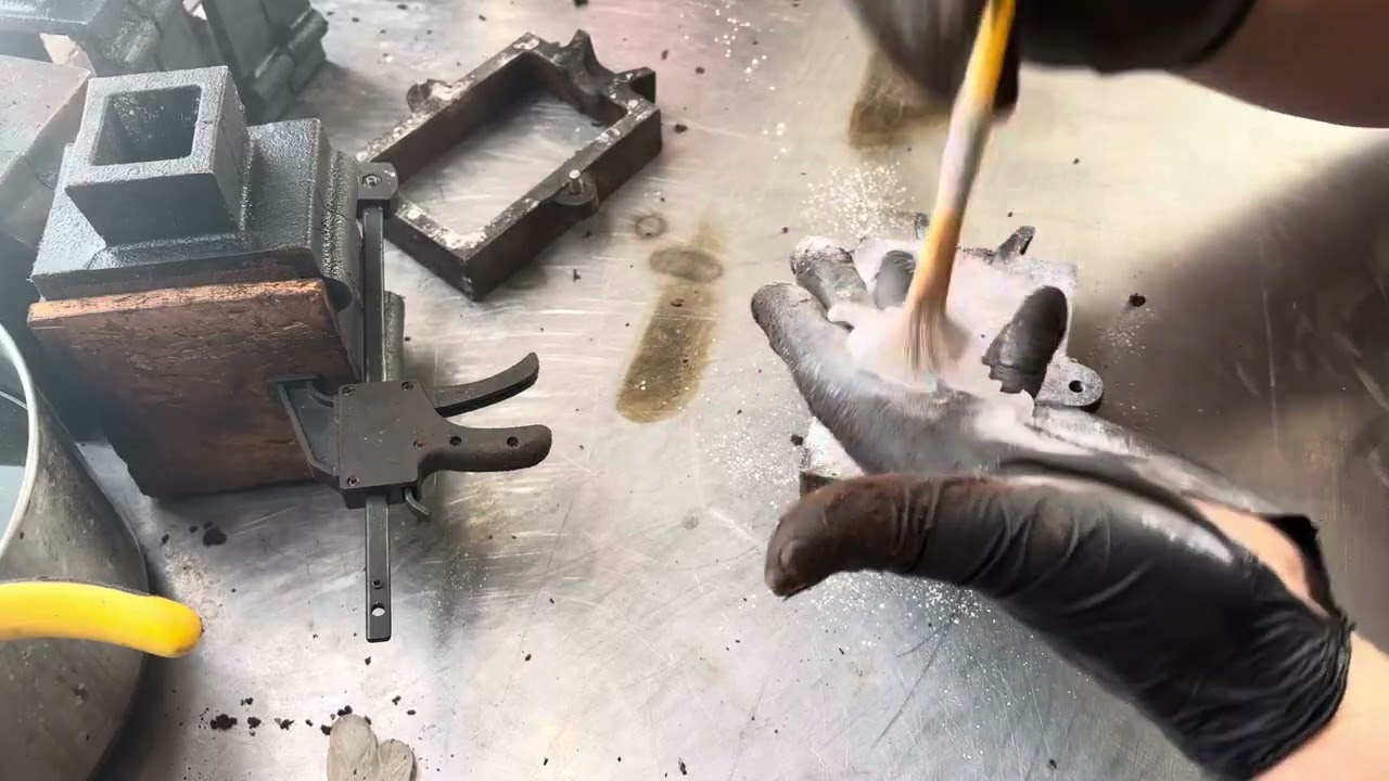 Sand casting and Pouring copper. Very unique pieces.  I’m back