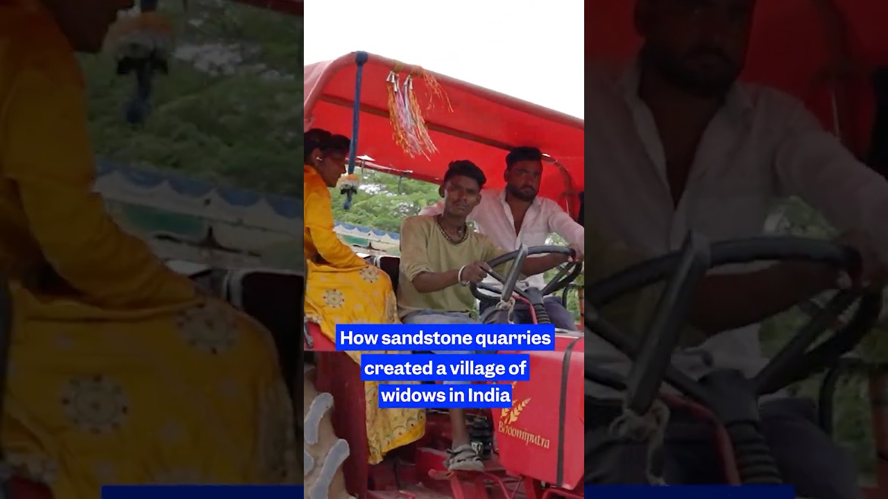 India's #sandstone #quarries have created a #village of #widows. #India #mining #lungdisease