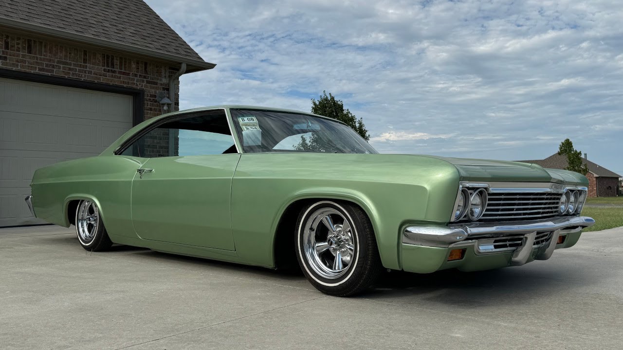 Установка пневматической подвески Impala 1966 года