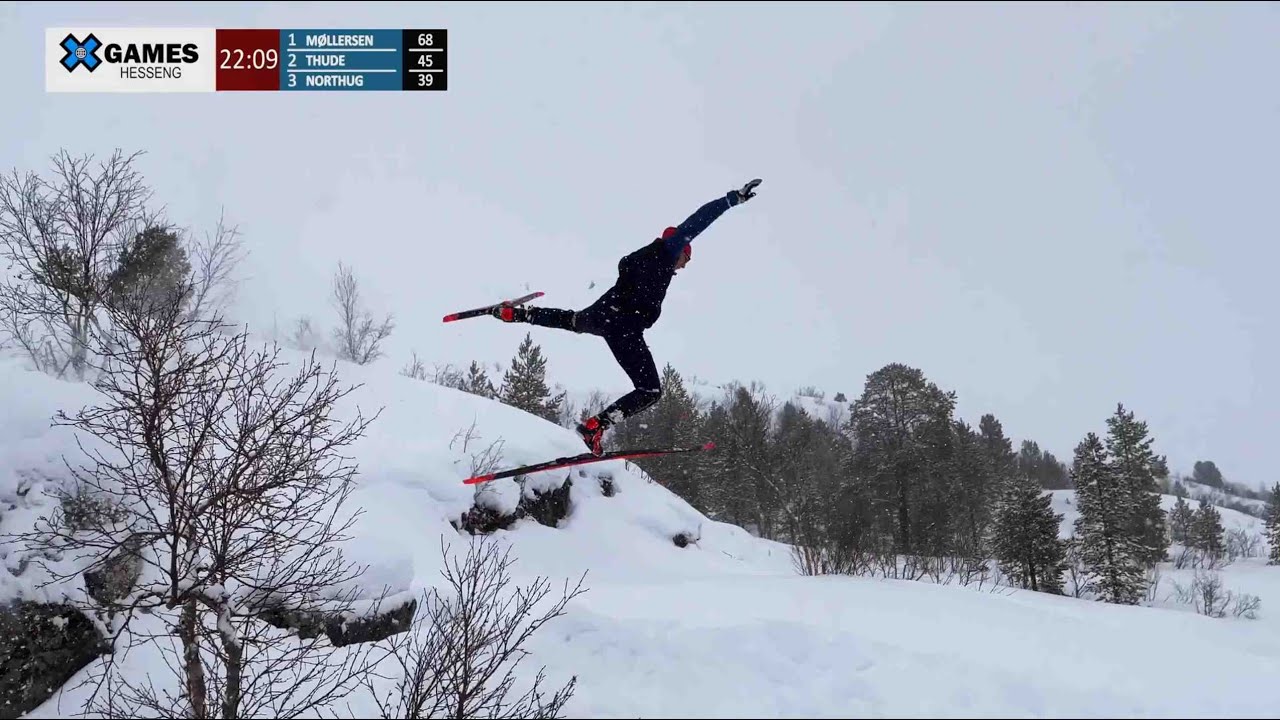 Nikita Møllersen Crash | X Games Big Air 2023