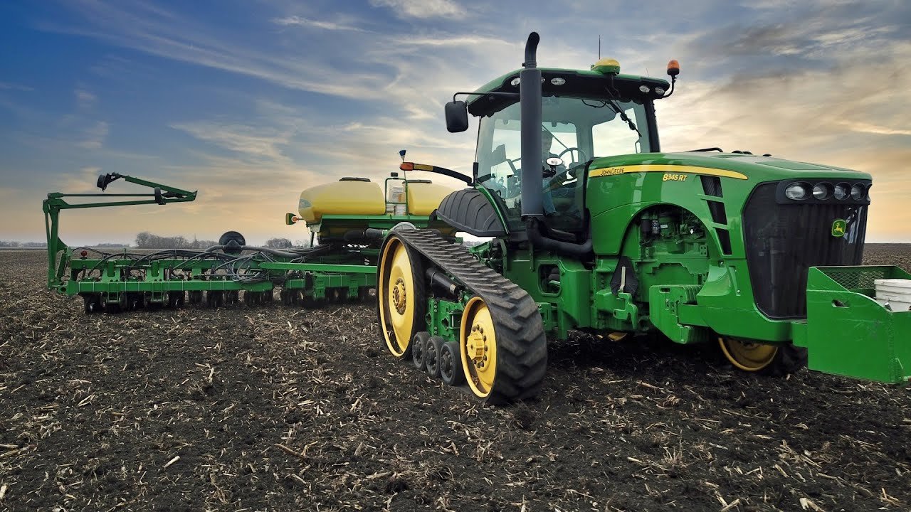 Planting With The NEW Tractor! - John Deere 8345rt