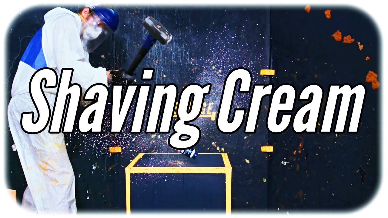 Sledgehammer vs Shaving Cream in Slow Motion! - SLEDGE