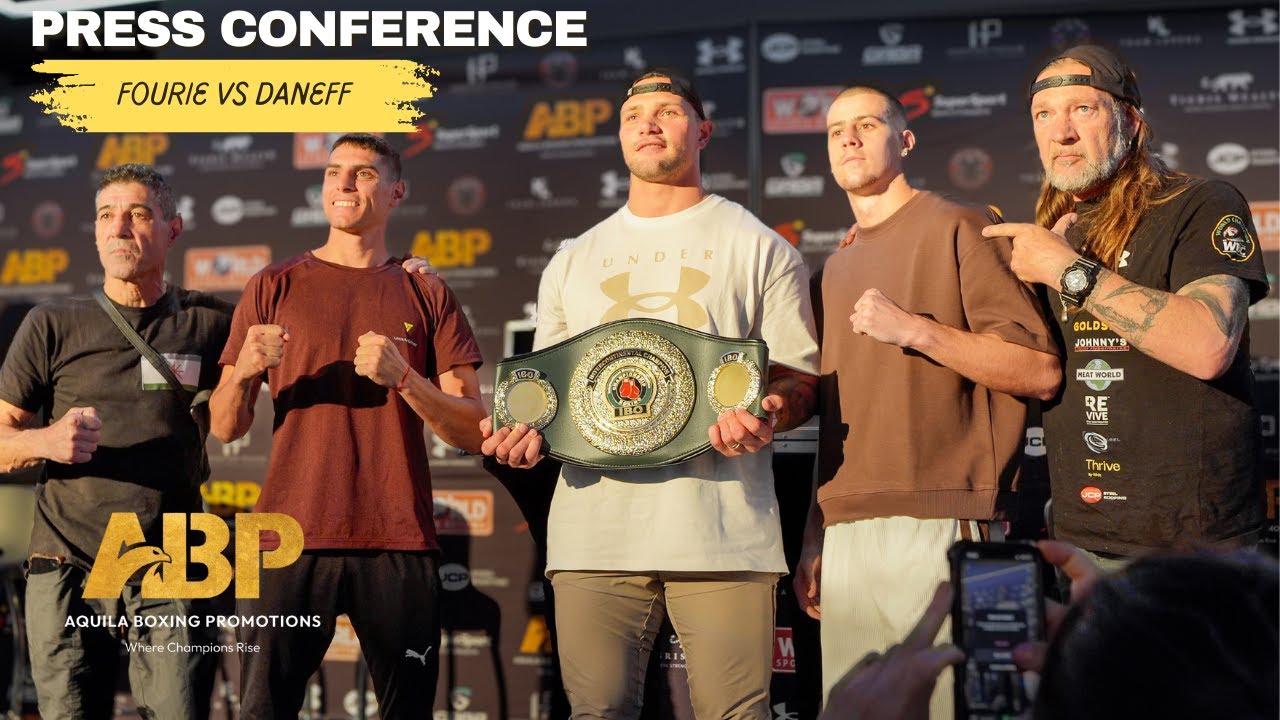 Aquila Boxing Promotions Press Conference | Fourie vs Daneff | IBO Intercontinental