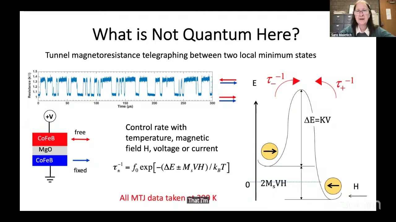 Prof. Sara Majetich - Magnetization Dynamics in Artificial Spin Ice Based on MTJ