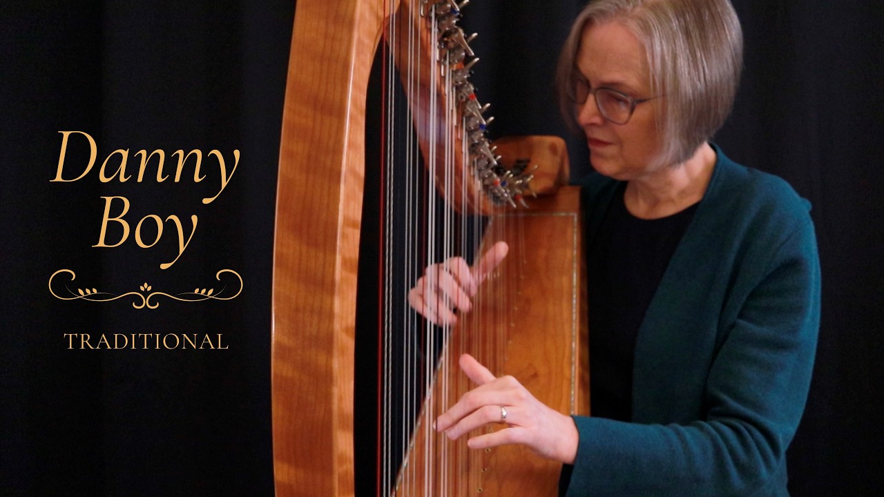 Danny Boy (Londonderry Air) easy Irish harp arrangements (2 versions)