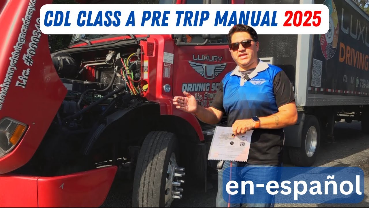 CDL A NEW JERSEY - PRE TRIP INSPECTION MANUAL TRUCK - (EN ESPANOL)