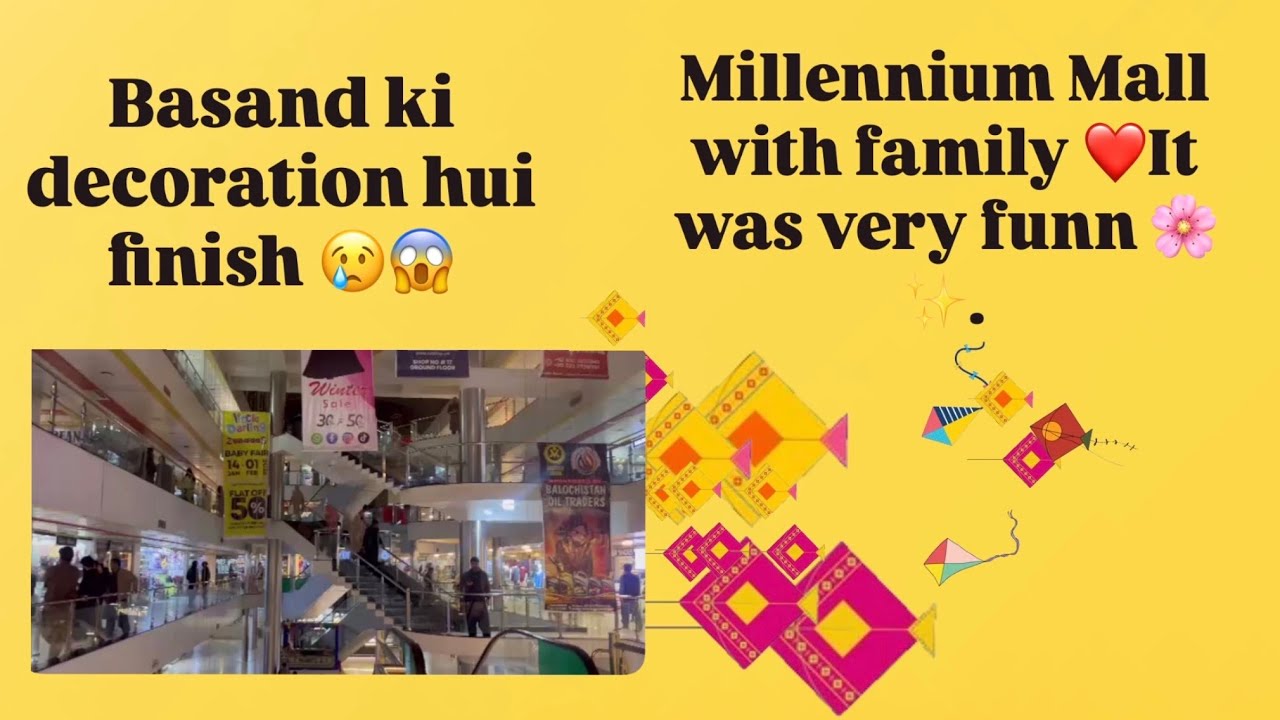 Family fun at Millennium Mall Quetta - Dacoretion hui finish 😢🫣