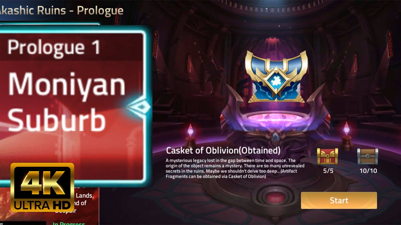MONIYAN SUBURB Akashic Ruins - Prologue 1 | Mobile Legend: Adventure Walkthrough