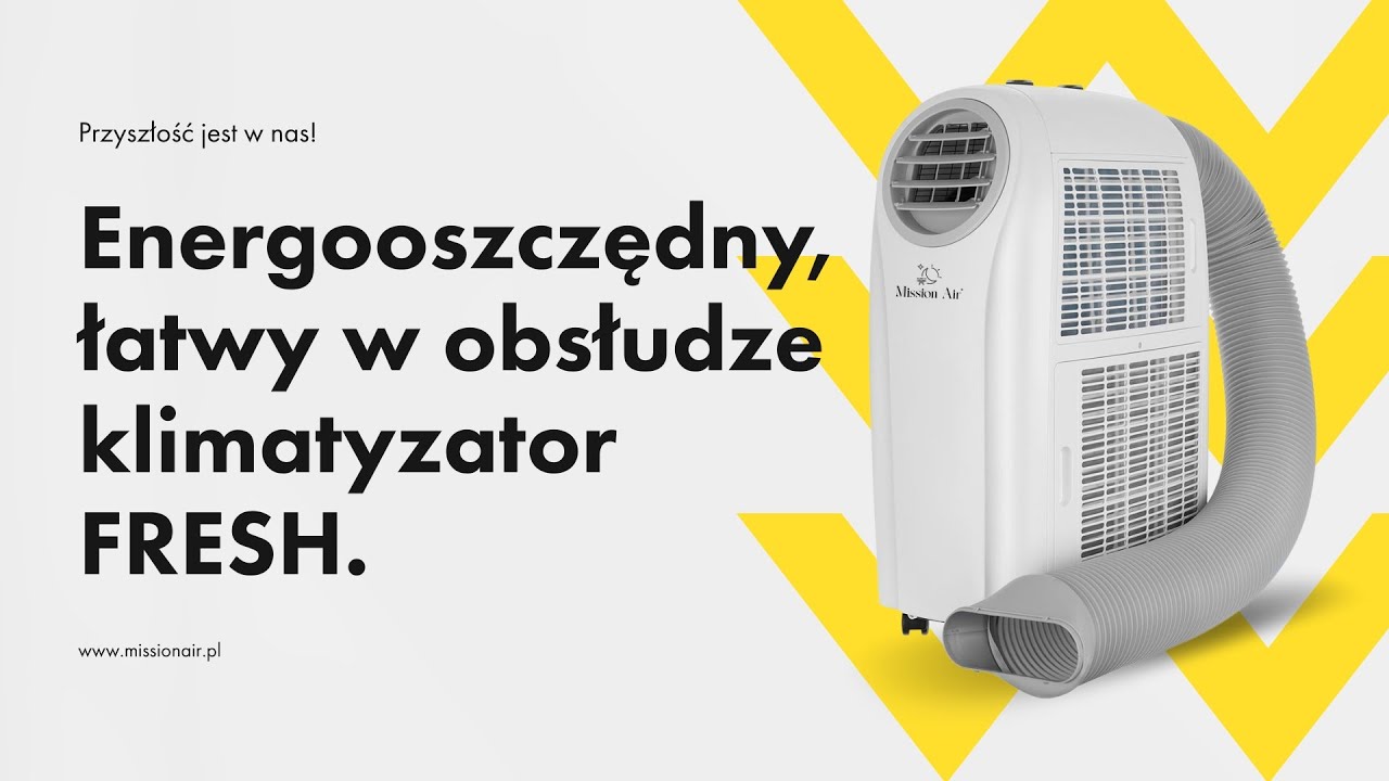 FRESH: Najmocniejszy, energooszczędny i niesamowicie cichy klimatyzator przenośny od Mission Air!