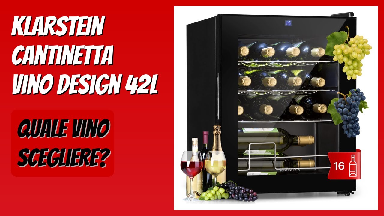 RECENSIONE (2026) : KLARSTEIN Cantinetta Vino Design 42L. DETTAGLI
