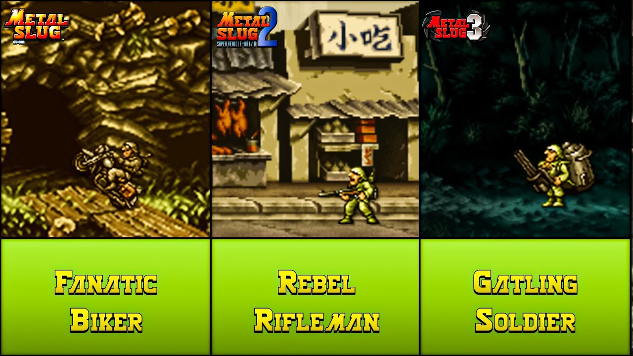 METAL SLUG All Rebel Army Soldiers | Rebel Infantry