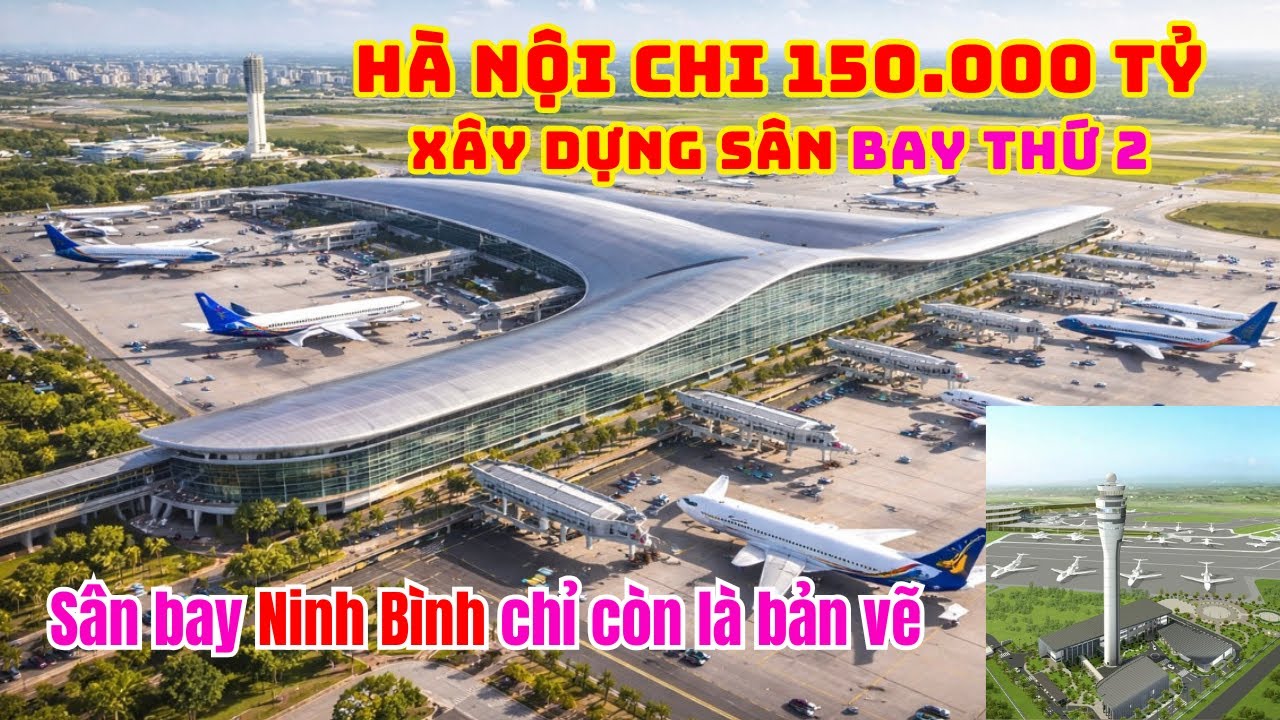 Hé lộ vị trí xây dựng sân bay thứ 2 của Hà Nội, 1.500ha, chỉ xếp sau sân bay Long Thành và Gia Bình