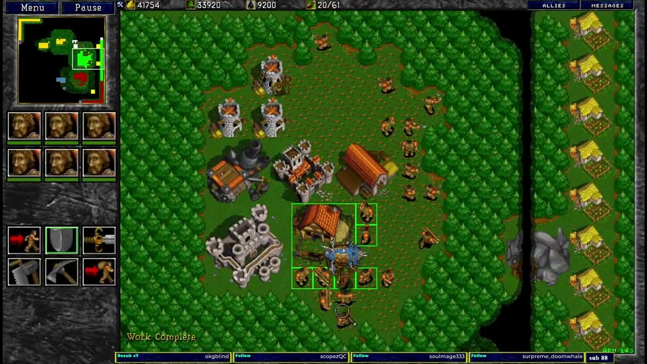Warcraft 2 Mini Chop Farms 3v3