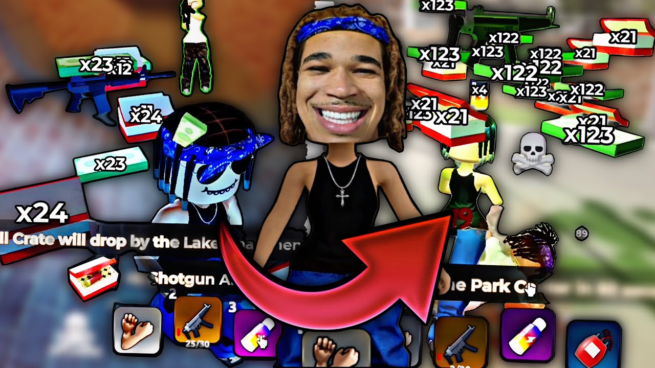 I Robbed A M16 AGAIN In Roblox BlockSpin