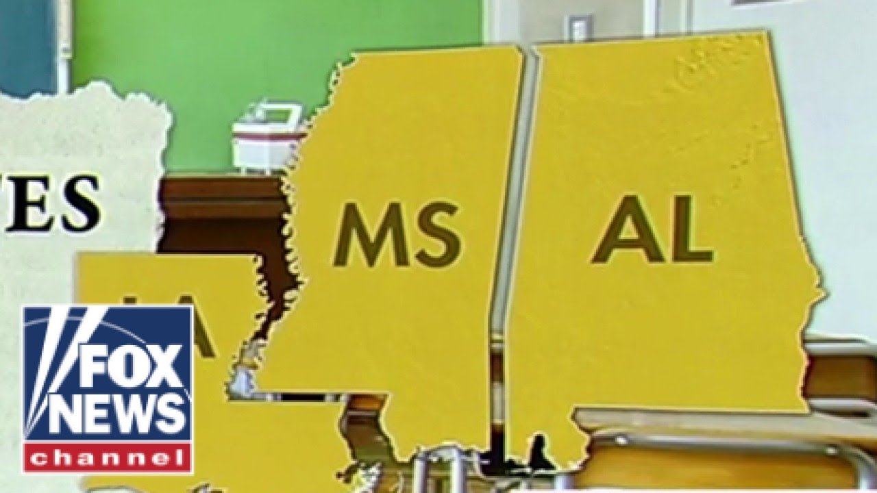 Three southern states showing 'BEST HOPE IN SCHOOLING'