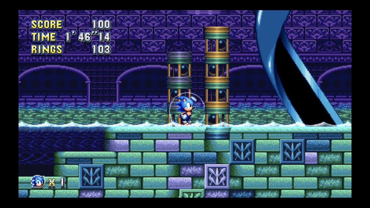 Sonic Mania: Hydrocity Zone Act 2 (Sonic) [1080 HD]
