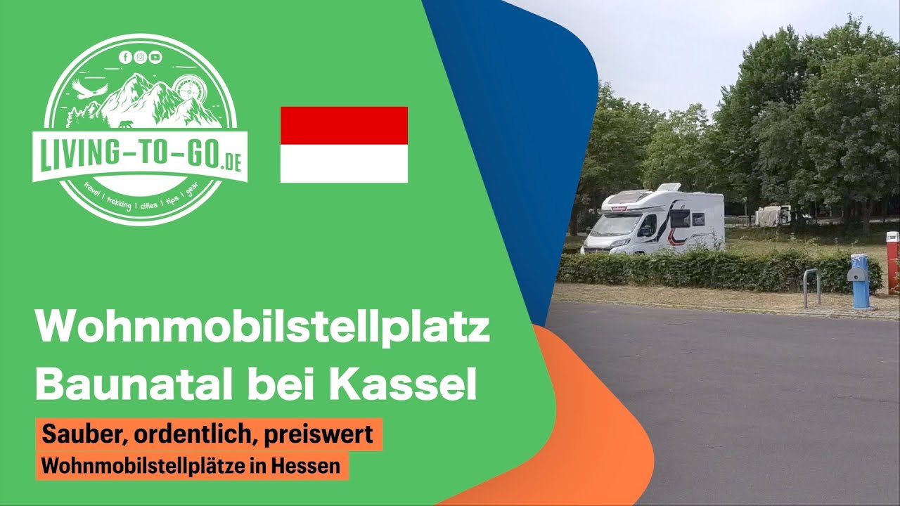 Wohnmobilstellplatz Baunatal bei Kassel in Hessen. Preiswert und sauber
