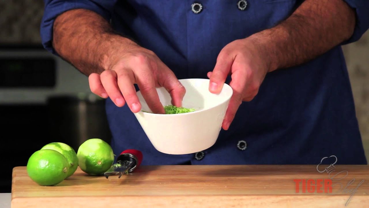 Lime Zest Garnish Recipe by Chef Dangoor -- TigerChef