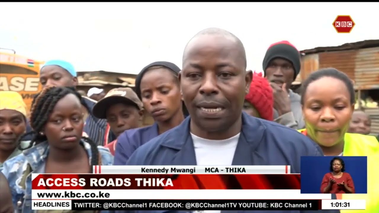 Residents of Kiandutu in Kiambu County enjoy opening of access roads