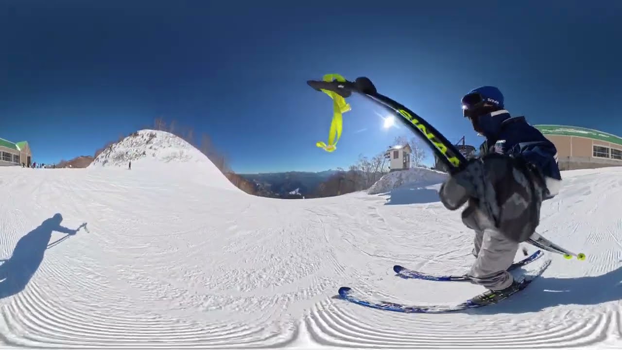 [スキー]360°動画 ノンストップ滑走 ホワイトワールド尾瀬岩鞍 ミルキーウェイ