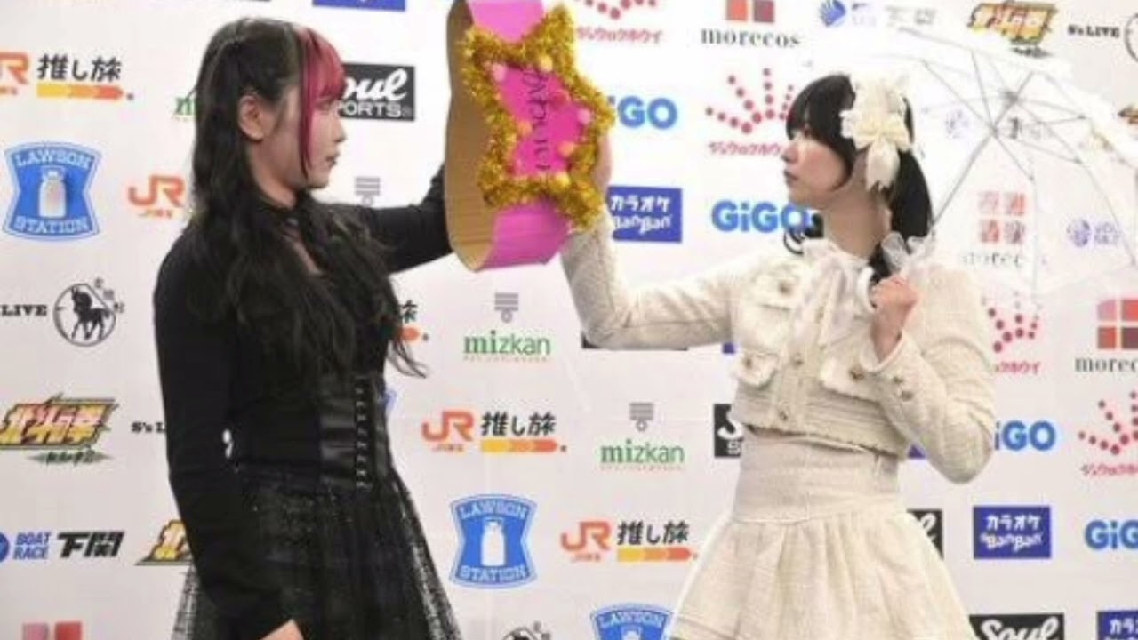 【スターダム】さくらあや　伊藤麻希自作の「かわいいベルト」挑戦＆一方的に〝クビ〟通告